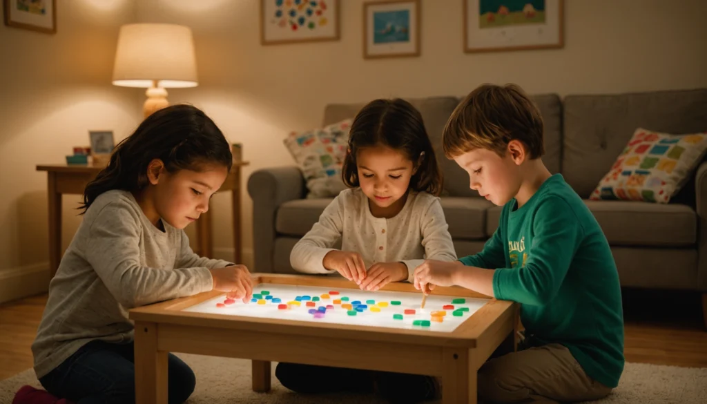 table lumineuse montessori